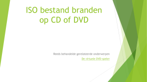 ISO bestand branden op CD of DVD