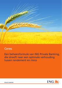 Een beheersformule van ING Private Banking, die streeft naar een