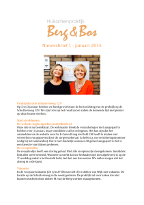 nieuwsbrief 1-2015 - Huisartsenpraktijk Berg en Bos