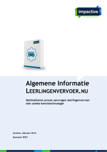 Algemene Informatie - Leerlingenvervoer.nu