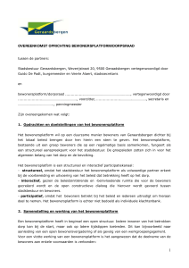 overeenkomst oprichting bewonersplatform/dorpsraad