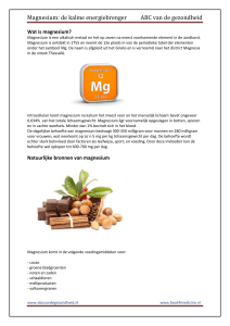 Magnesium - food4medicine.nl