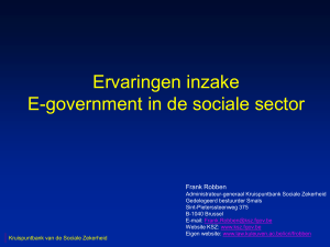 E-government - Frank Robben`s webpage
