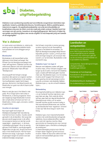 Diabetes, uitgiftebegeleiding