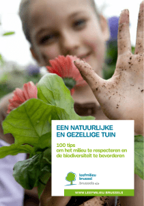 Een natuurlijke en gezellige tuin: 100 tips om het milieu te