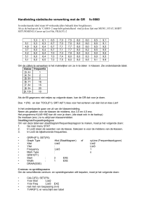 Handleiding statistische verwerking met de GR fx-9860