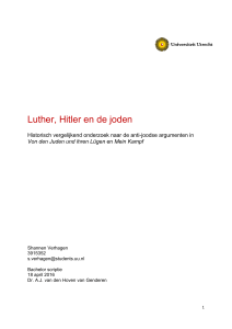 Luther, Hitler en de joden