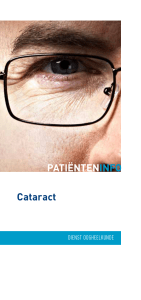Cataract PATIËNTENINFO