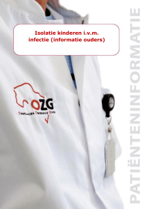 Isolatie kinderen ivm infectie (informatie ouders)