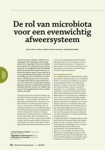 De rol van microbiota voor een evenwichtig afweersysteem
