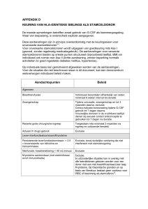 Appendix D. Exclusiecriteria bij keuring (revisie feb 2015)