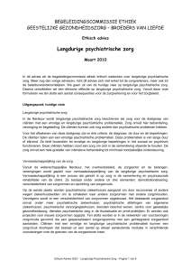 Langdurige psychiatrische zorg