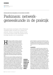 Parkinson: netwerk geneeskunde in de praktijk