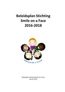 Beleidsplan Stichting Smile on a Face 2016-2018