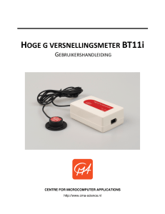 HOGE G VERSNELLINGSMETER BT11i - CMA