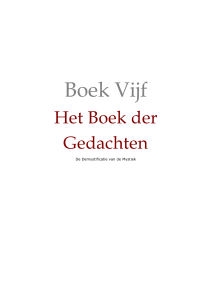 Boek Vijf - Manas Na`ala - The Key, the books of heart and knowing
