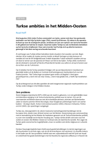 Turkse ambities in het Midden-Oosten | Internationale Spectator 4