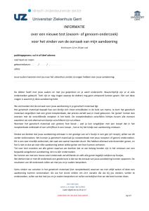 exoom of genoom onderzoek - Centrum Medische Genetica Gent