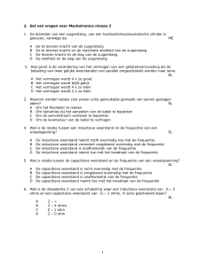 2. Set van vragen voor Mechatronica niveau 2