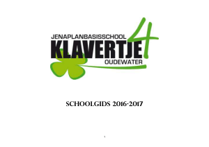Schoolgids 2016-2017 - Klavertje 4 Oudewater