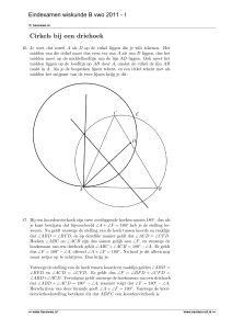 Cirkels bij een driehoek