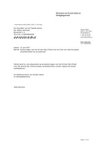 Beantwoording Kamervragen het lid Van Dijk (PvdA