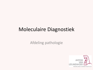 Moleculaire Diagnostiek - Oncologie in perspectief