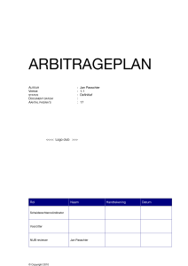 arbitrageplan
