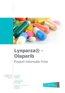 Lynparza® - Olaparib Product Informatie Fiche