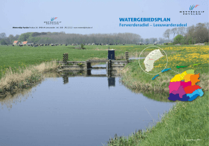 Watergebiedsplan - Wetterskip Fryslân