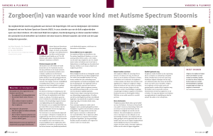 Zorgboer(in) van waarde voor kind met Autisme Spectrum Stoornis