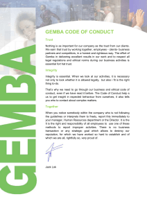 gemba code of conduct