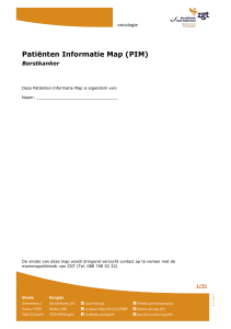 Patiënten Informatie Map (PIM)