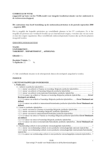evaluatieformulier 2001-2002 - Vlaamse Interuniversitaire raad