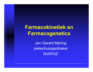 Farmacokinetiek en Farmacogenetica