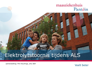 Elektrolytstoornis tijdens ALS