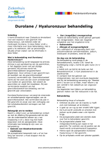 Durolane / Hyaluronzuur behandeling