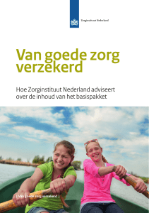 Van goede zorg verzekerd - Zorginstituut Nederland