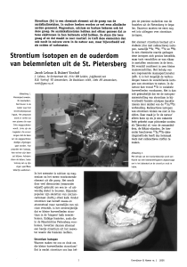 Strontium isotopen en de ouderdom van belemnieten uit de St