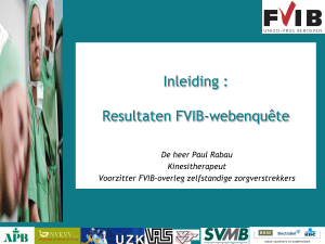 De heer Paul Rabau Kinesitherapeut Voorzitter FVIB
