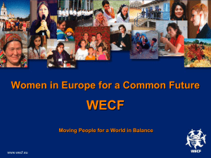 PowerPoint-Präsentation - Women in Europe for a Common Future