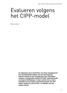 Evalueren volgens het CIPP-model_Ellen van Hoek