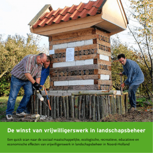 De winst van vrijwilligerswerk in landschapsbeheer