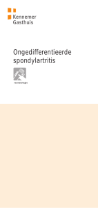 Ongedifferentieerde spondylartritis