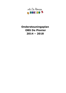 Ondersteuningsplan 2014-2018