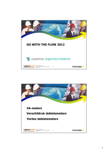 GO WITH THE FLOW 2012 VA-meters Verschildruk debietsmeters