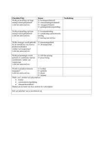 3.10. Checklist prijs