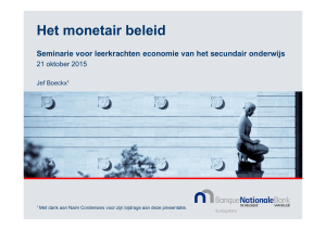 Het monetair beleid - Museum van de Nationale Bank van België