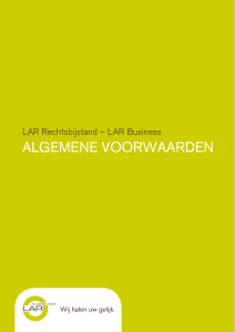 AXA Belgium - Algemene Voorwaarden - LAR Rechtsbijstand