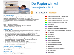De Papierwinkel - Bureau Vrijwilligerswerk Steenwijkerland